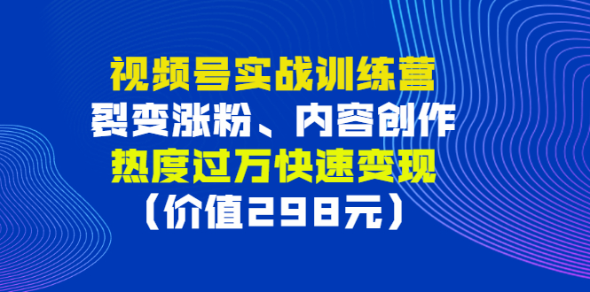 视频号怎么推广涨粉：实战视频号裂变涨粉、内容创作、快速变现